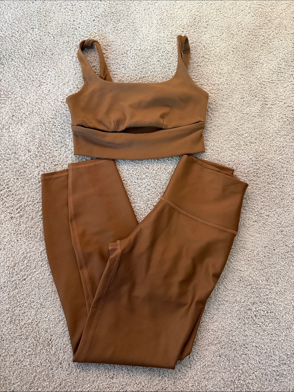 Alo Yoga Brown Set
